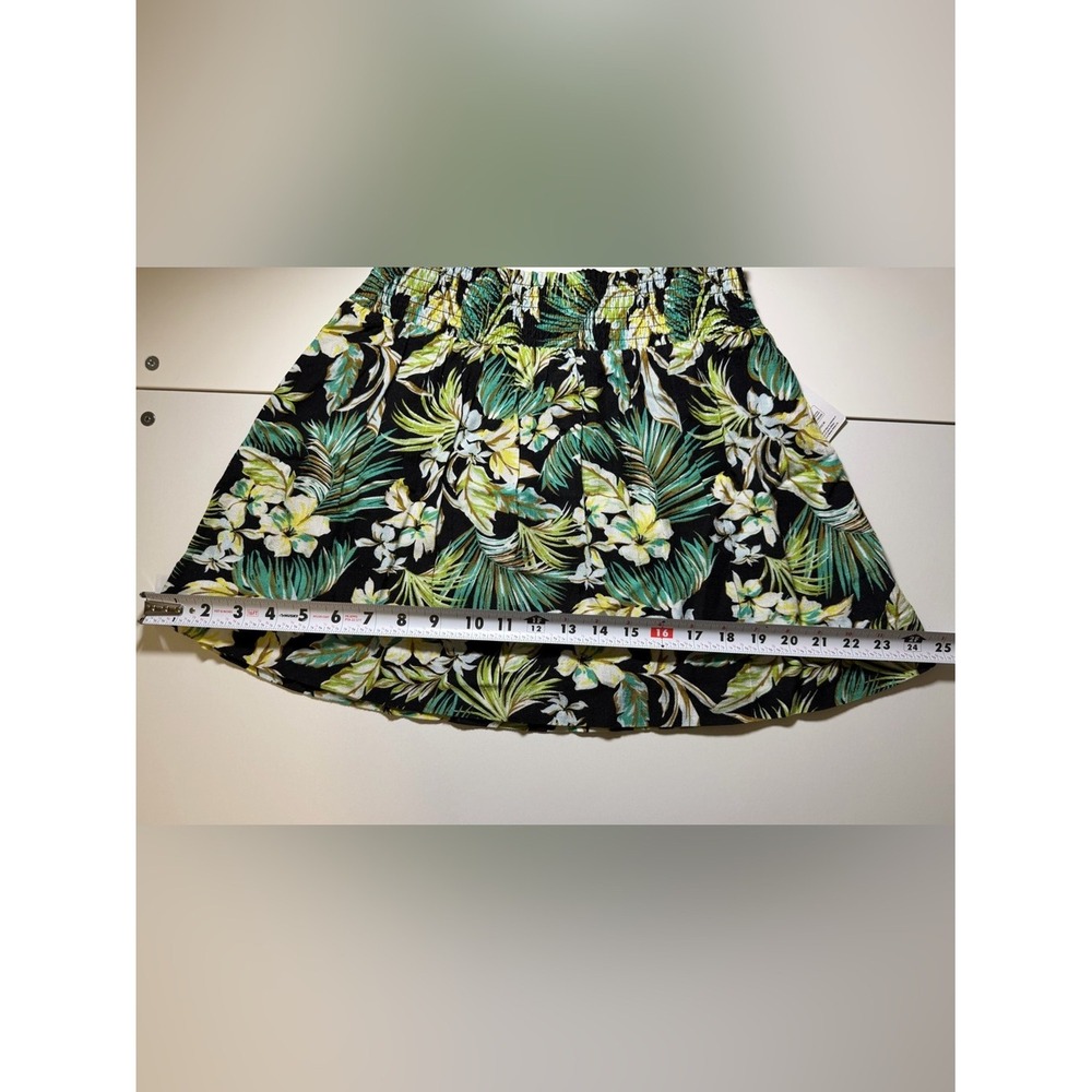 NWT Hurley Tropical Floral Skater Mini Skirt Hawaiian Coastal Small - Picture 9 of 10